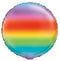 GRADIENT RAINBOW ROUND 45CM (18") FOIL BALLOON